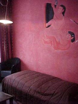 Zimmer „Hölle“ im Hotel Engel